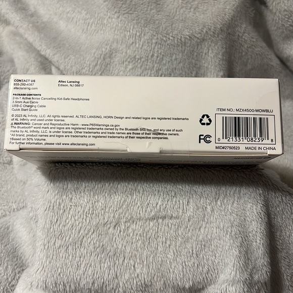 ALTEC LANSING 2in1 ACTIVE NOISE CANCELLING KIDS SAFE HEADPHONES *NEW* - Picture 3 of 9